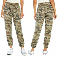 Gap Women Jogger Sz XXL Elastic Waist Tencel Pant Olive Camo Lyocell Pull-On NEW