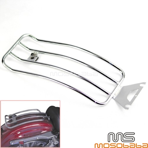Chrome Rear Luggage Rack For Harley Touring Electra Glide Road Glide Road King - Picture 2 of 7