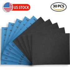 9"x11" SANDING SHEETS Wet/Dry Silicon Carbide Sandpaper Grits 80-3000 Grit 30PCS