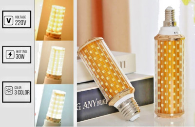 E27 LED Mais Glühbirne 30W  5730 SMD Warmweiß Sparlampe Leuchtmittel