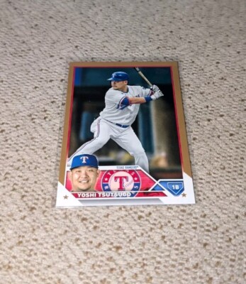 2023 YOSHI TSUTSUGO TOPPS SERIES 2 GOLD /2023 (RANGERS) #404