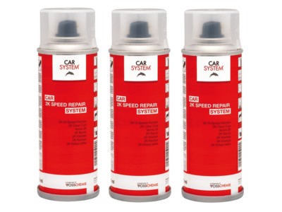 3x 400ml Spraydose Carsystem 2K High Speed Klarlack Spot Repair Lackpoint Glanz