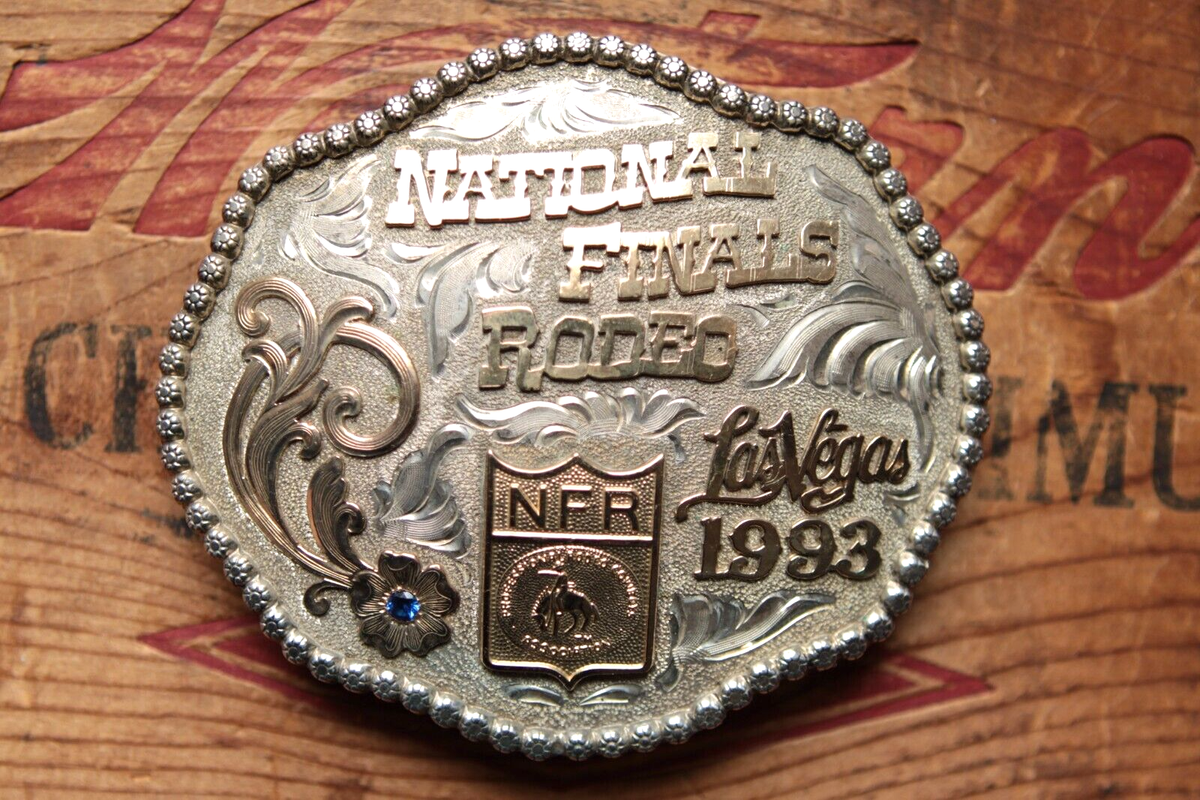 Vtg ADM Sterling Silver NFR National Finals Rodeo 93 Western