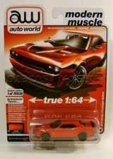 2018 '18 DODGE CHALLENGER HELLCAT V/A R5 VINTAGE MUSCLE AUTO WORLD DIECAST 2022