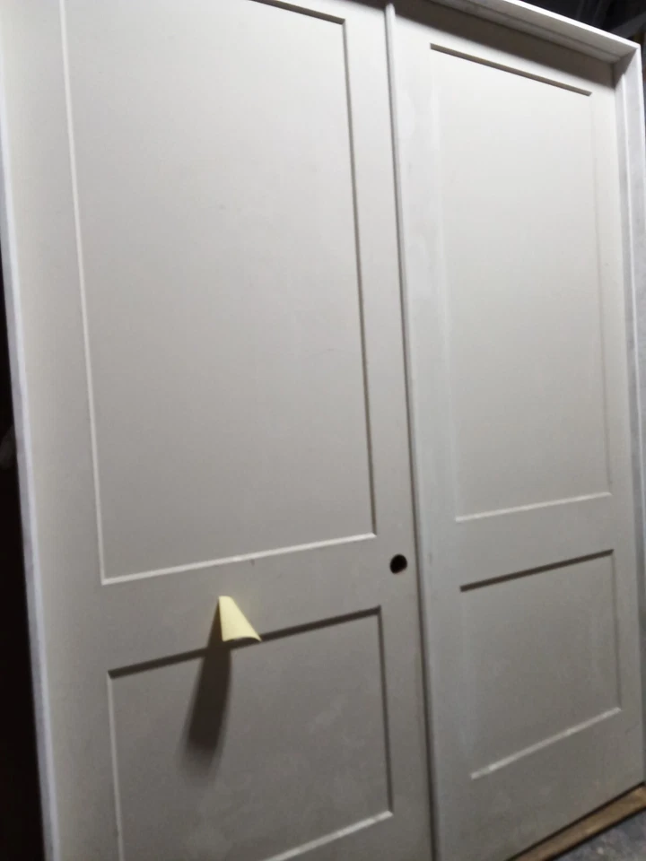 74-in x 96 in Interior Wood Double Interior Door  - Image 4 of 4