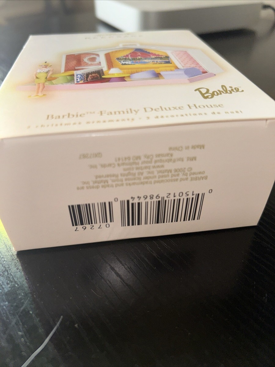 箱なし Hallmark Barbie Family Deluxe House Hallmark Barbie Family Deluxe House 2007 Ornament Large
