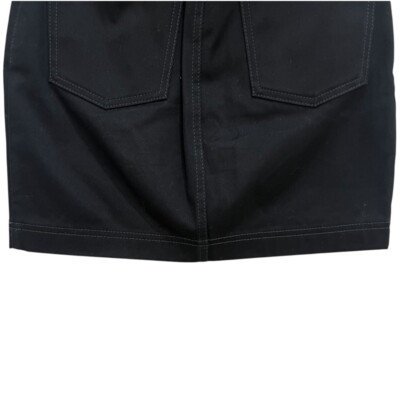 FENDI FF logo motif denim skirt FLQ548 Black 36 M size Skirt