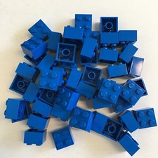 New LEGO Lot 2x2 pieces Basic Building Blocks Bricks Classic Bulk Blue
