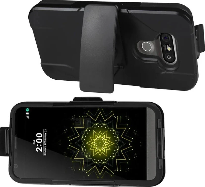 Capa coldre resistente REIKO HYBRID para LG G5 - PRETA - Imagem 3 de 4