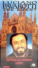 Luciano Pavaroti The Event LIVE CONCERT,VHS, NEW RARE TENORE Milan, Italy