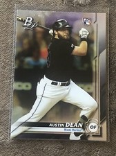 2019 BOWMAN PLATINUM AUSTIN DEAN ROOKIE #50 MIAMI MARLINS