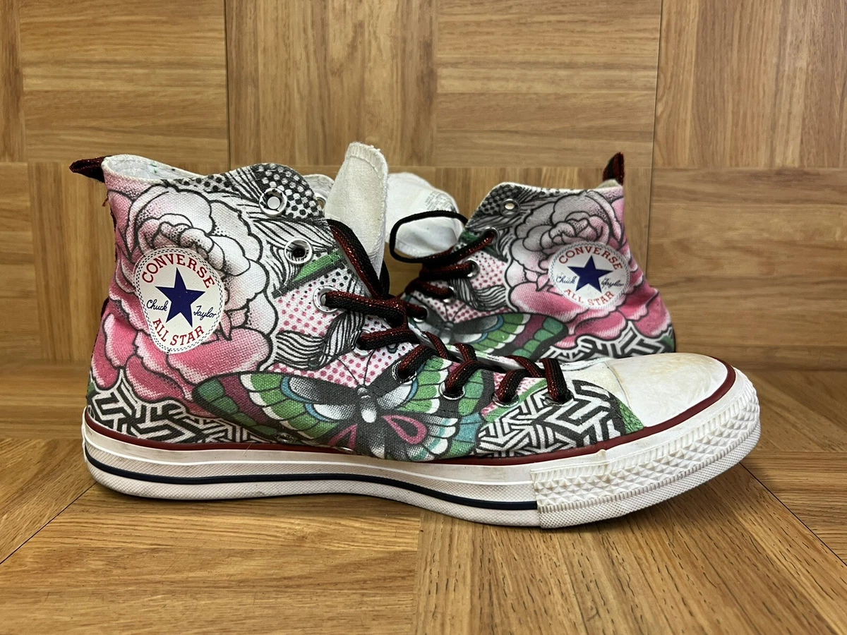 Converse All Star Flower CUSTOM Sz 10 M7650C Men&#039;s Shoes Unisex | eBay