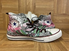 RARE🔥 Converse All Star Flower Butterly CUSTOM Sz 10 M7650C Men's Shoes Unisex