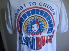 Vintage 90's Casino Rouge First To Cruise Souvenir White T Shirt Size XL