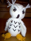 Hand crocheted owl 6.75 " tall ,  New — photo 2