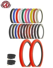 ALTALINE BICYCLE WIRE BEAD TIRES 24x2.125 HEAVY DUTY DIAMOND MANY COLORS W/TUBES