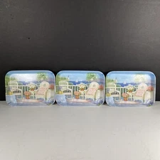 Italian Mini Serving Treys Plastic Candy Dishes Made In Italy EUC