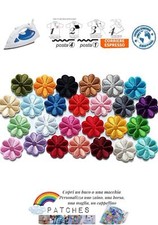 patch fiori fiore fiorellino toppa termoadesiva iron on flowers margherita toppe