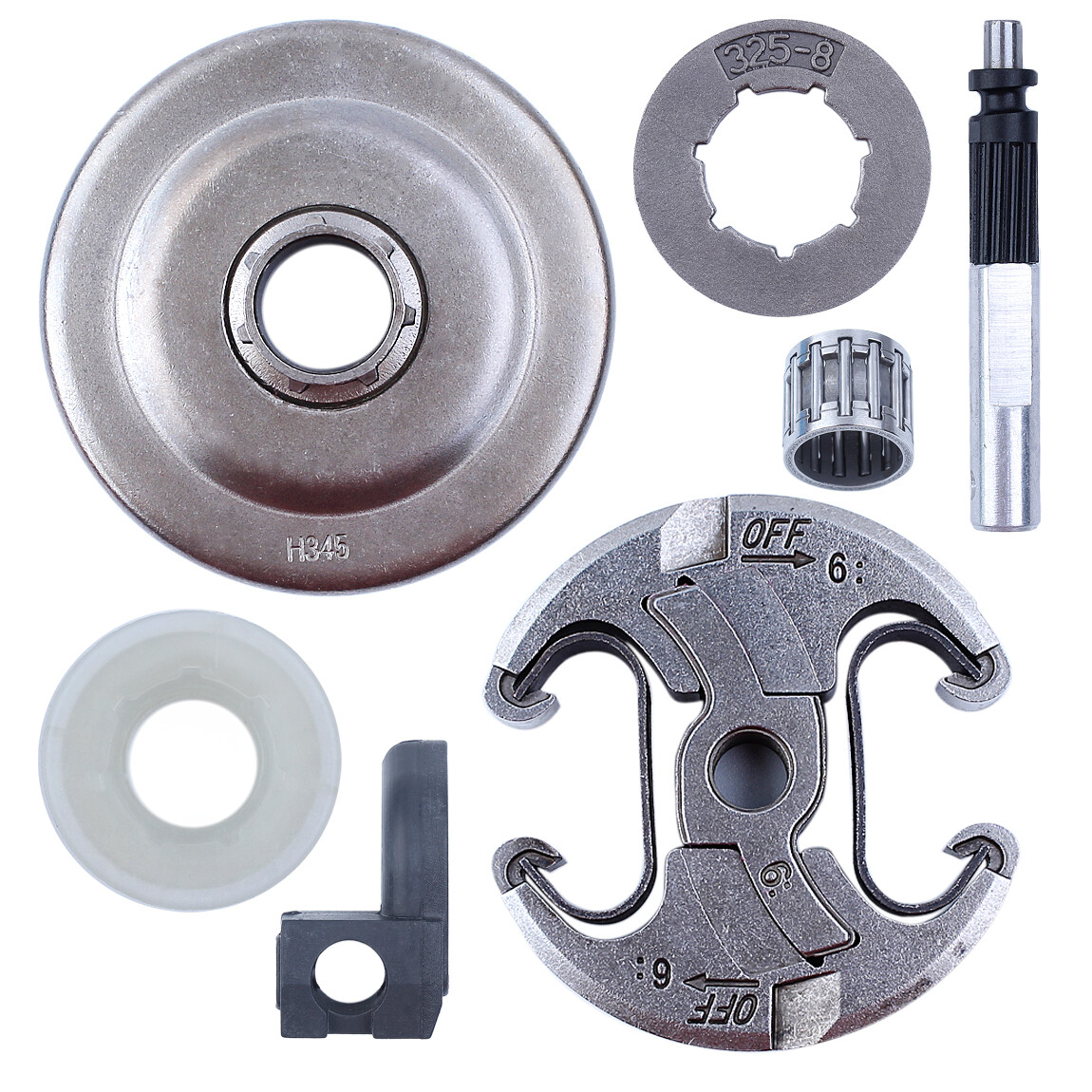 Husqvarna 340 345 Chainsaw Clutch Drum Sprocket Oil Pump Kit 503873072 USA-image