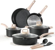 14Pcs Pots and Pans Set Non Stick, Cookware Sets Induction Cookware Granite Cook