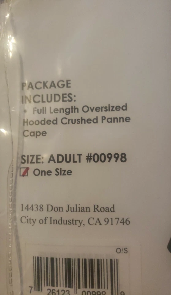 ADULT  HOODED CLOAK KING QUEEN RENAISSANCE MEDIEVAL COSTUME CAPE ROBE 52" - Image 4 of 4