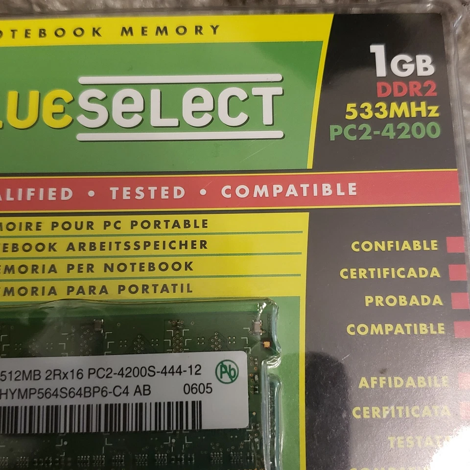 Corsair Memory 1GB DDR2 SDRAM PC2-4200 533MHz RAM | Notebook Memory  - Image 2 of 4