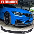 For 2015-19 BMW F80 M3 F82 F83 M4 REAL CARBON Front Bumper Lip Spoiler Splitter