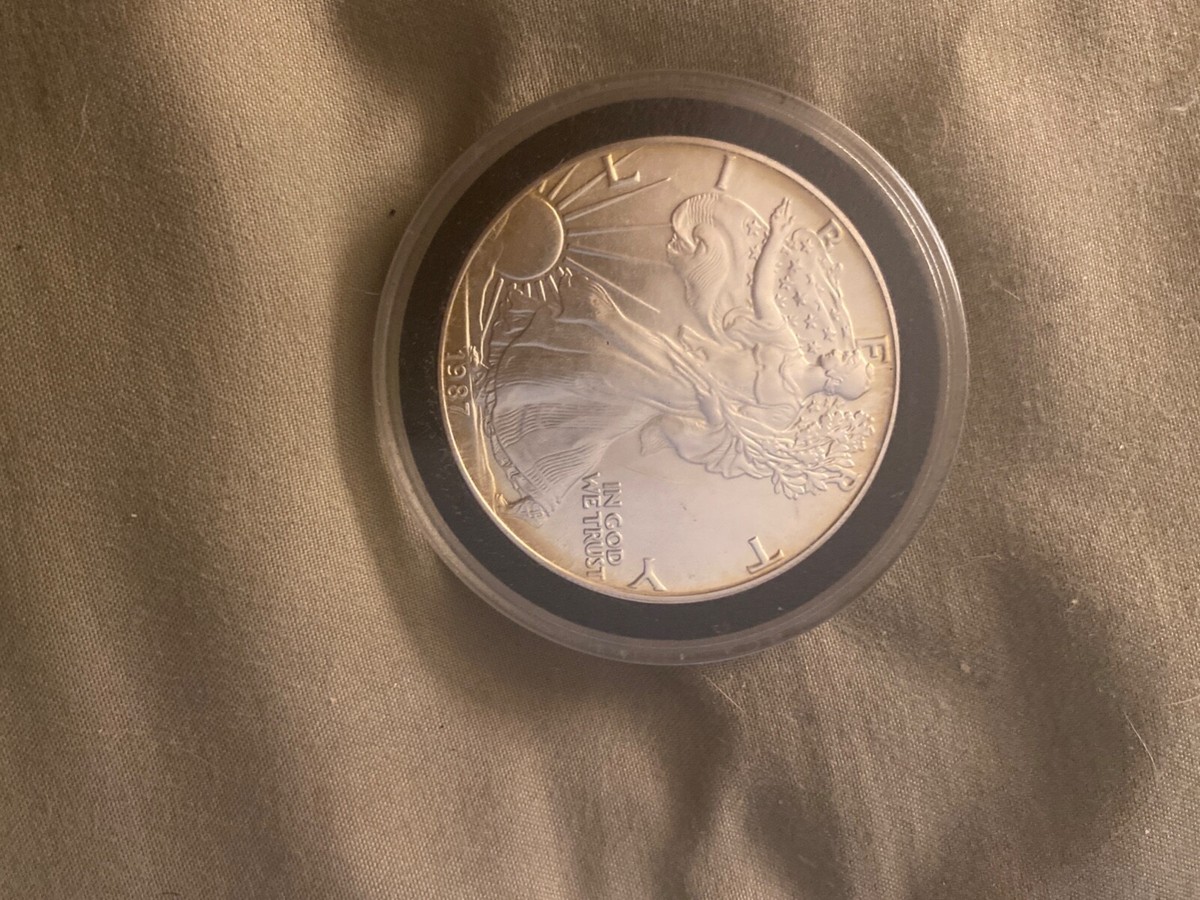 1987 Liberty Silver Dollar - Walking Lady - VERY RARE COIN