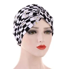 Sleep Turban Headwear - Muslim Chemo Scarf Beanie Cap Hair Loss Hat Accessories