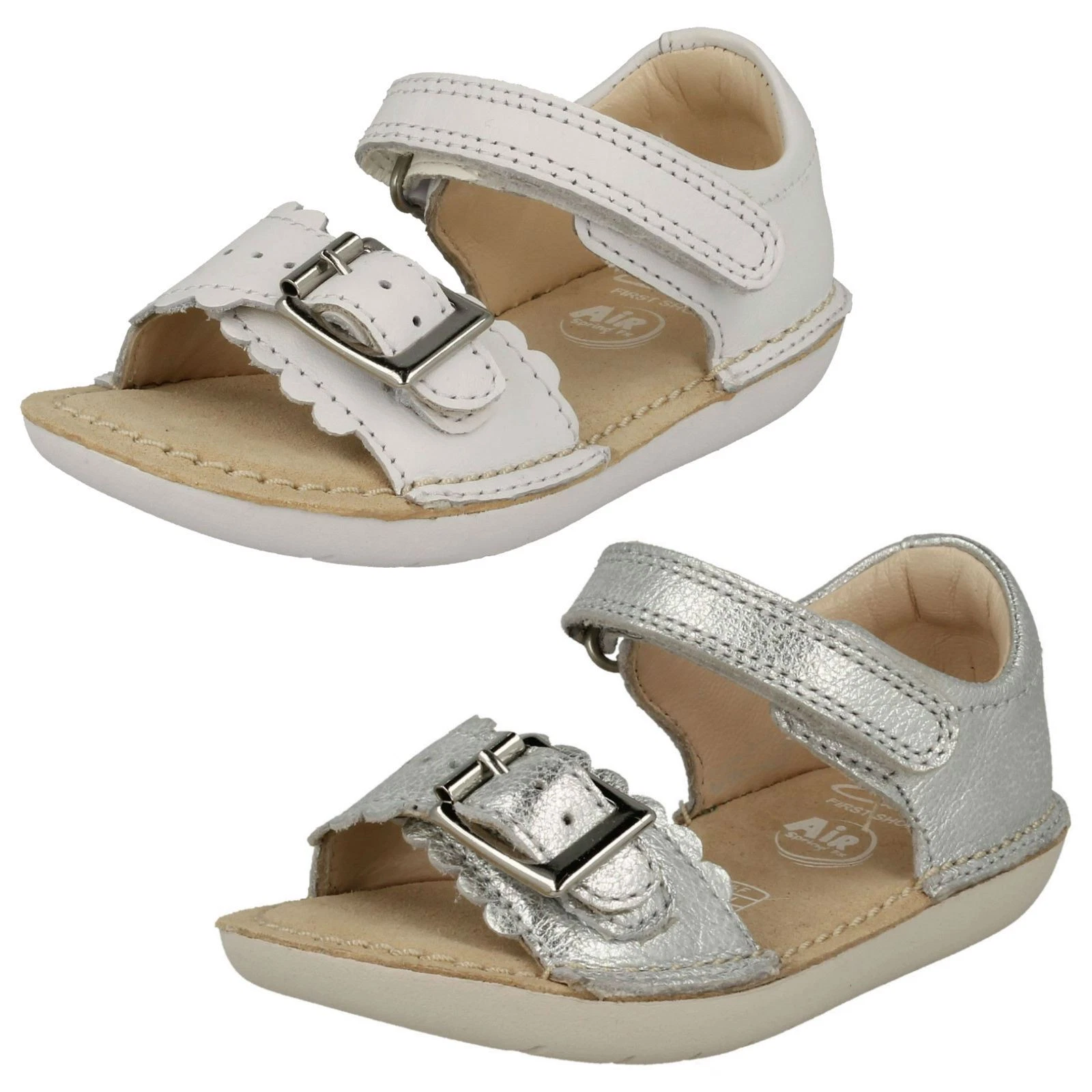 Sandali estivi ragazze Clarks flora edera
