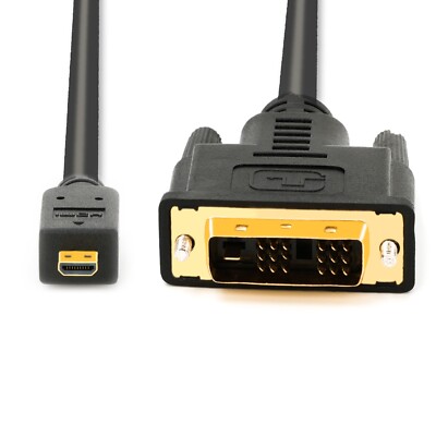 BIGtec 1m micro HDMI D auf DVI-D Adapter Kabel Stecker/Stecker Full-HD