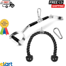 Yes4ALL Tricep Press Down Cable Machine Attachment Set, LAT Pulldown Attachment