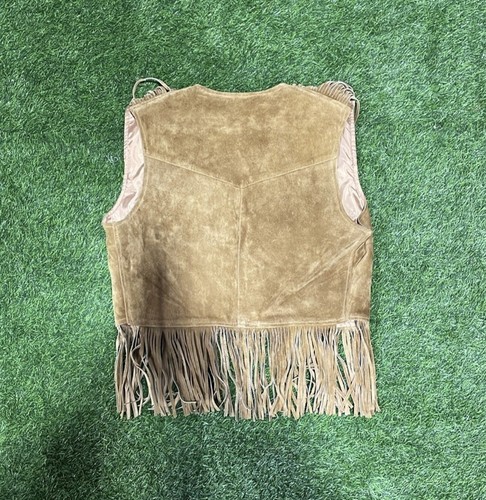 Ladies Tan Suede 2 Piece Western Outfit/Costume - Picture 4 of 10