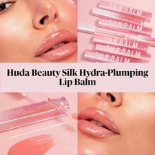Lot of 2 HUDA BEAUTY Silk Balm Hydra Plumping Lip Balm in BLUSH Full Size BNIB