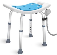 Bath Seat Shower Chair for Adults Seniors Disabled Tub Transfer Bench Gray