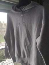 Nike Light Grey cotton Hoodie Size Medium