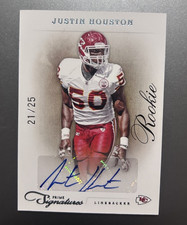 Panini 2011 Prime Signatures Justin Houston Chiefs #199 RC Auto Platinum 21/25