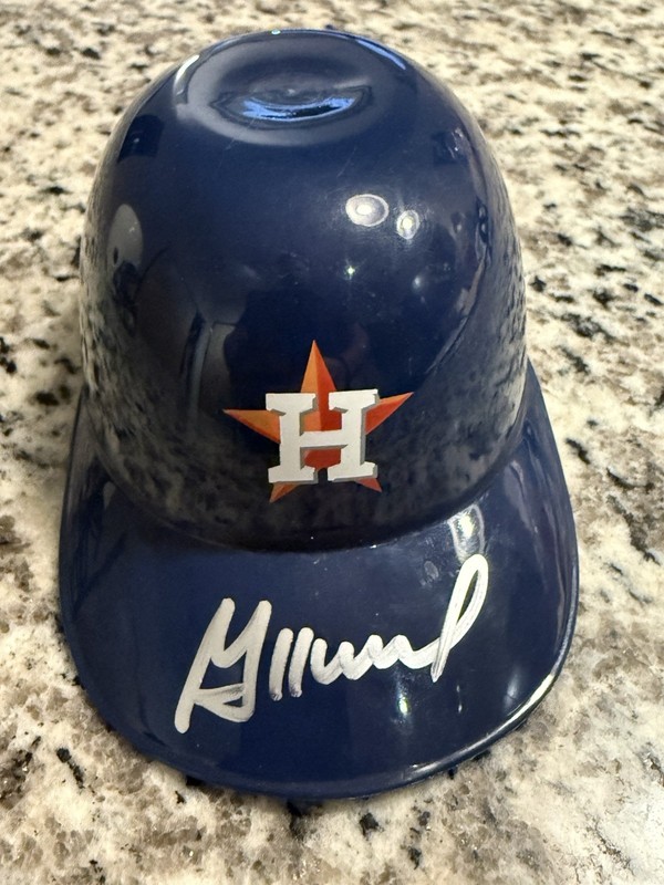 Jose Altuve Signed Houston Astros Mini Helmet w/ GTSM COA Auth