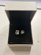 Eza Vision Square And Oval Diamond Gold Plated Ring Size Adjustable Barely Worn