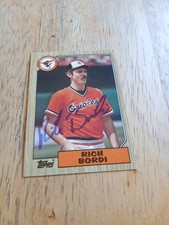 Rich Bordi 1987 Topps #638 Baltimore Orioles Auto Autographed Signed MLB Card