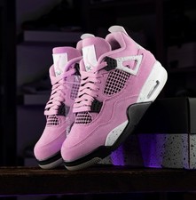 Jordan 4 ''Orchid" Retro Mid Top Men's  Women's Basketball Shoes