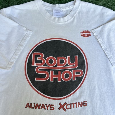 VTG 90s Y2K Men's The Body Shop Strip Club ''Always Xciting'' White T-Shrit Large
