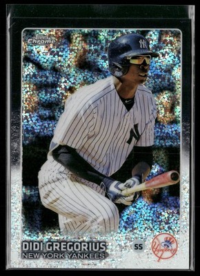 2015 Topps Chrome Update #US350 Didi Gregorius Black Refractor #/99 Yankees