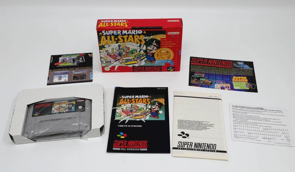 Super Mario All Stars Super Nintendo SNES ITA 💎 Neuwertig 💎 - Bild 2 von 4