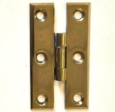 Brass decorative H hinge antique furniture corner cupboard cabinet door 50mm.