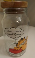 Vintage Garfield Glass Cookie Jar 1978 A Full...