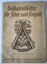 Feldpost Soldatenblätter für Feier und Freizeit Kriegsweihnachten 1940 WW II