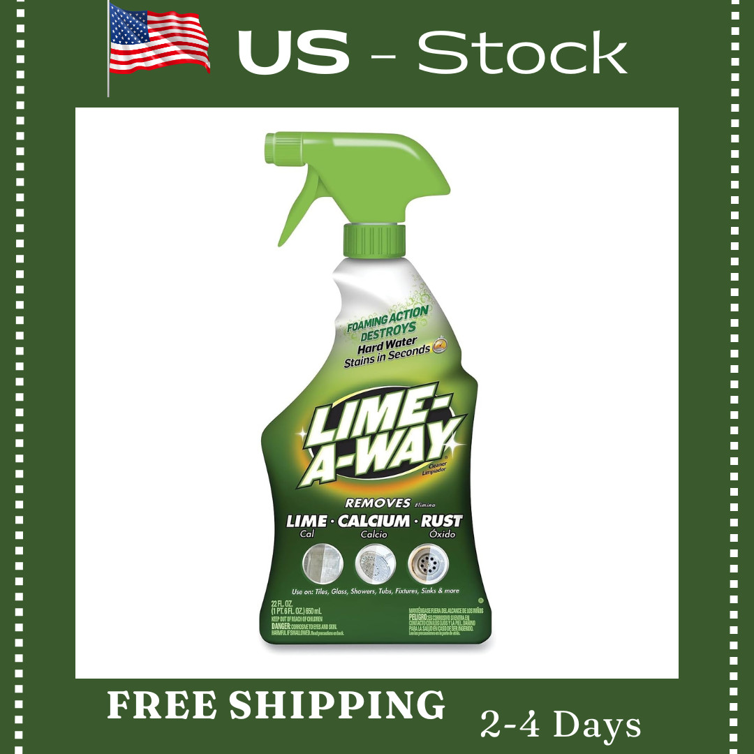 Cleaner, 22 Fluid Ounce Calcium Lime Cleaner and Rust Remover CLR Lime...
