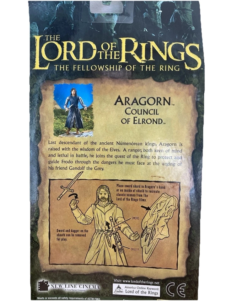 El Señor de los Anillos - Figura de Acción Consejo Aragonés de Elrond Toy Biz 2003 - NUEVO Foto 2 de 4