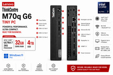 NEW 2026 Lenovo Thinkcentre M70Q G6 Tiny PC Intel Ultra 7 32GB DDR5 RAM 4TB SSD